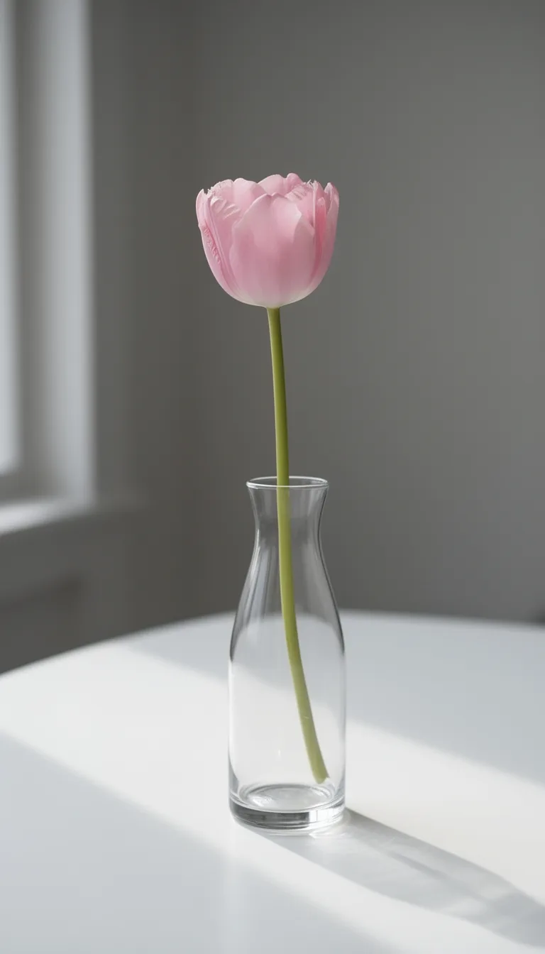 single stem tulip narrow vase