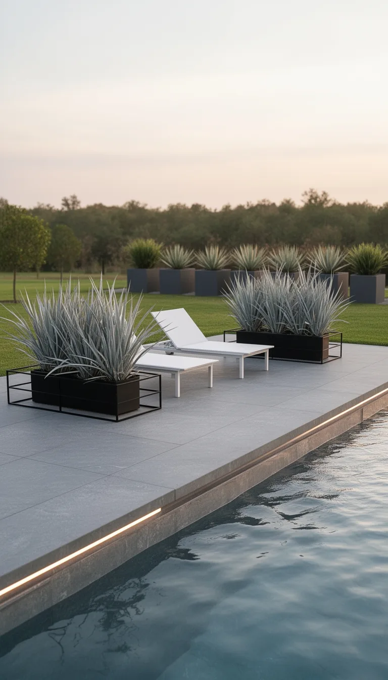 sleek slip resistant stone deck