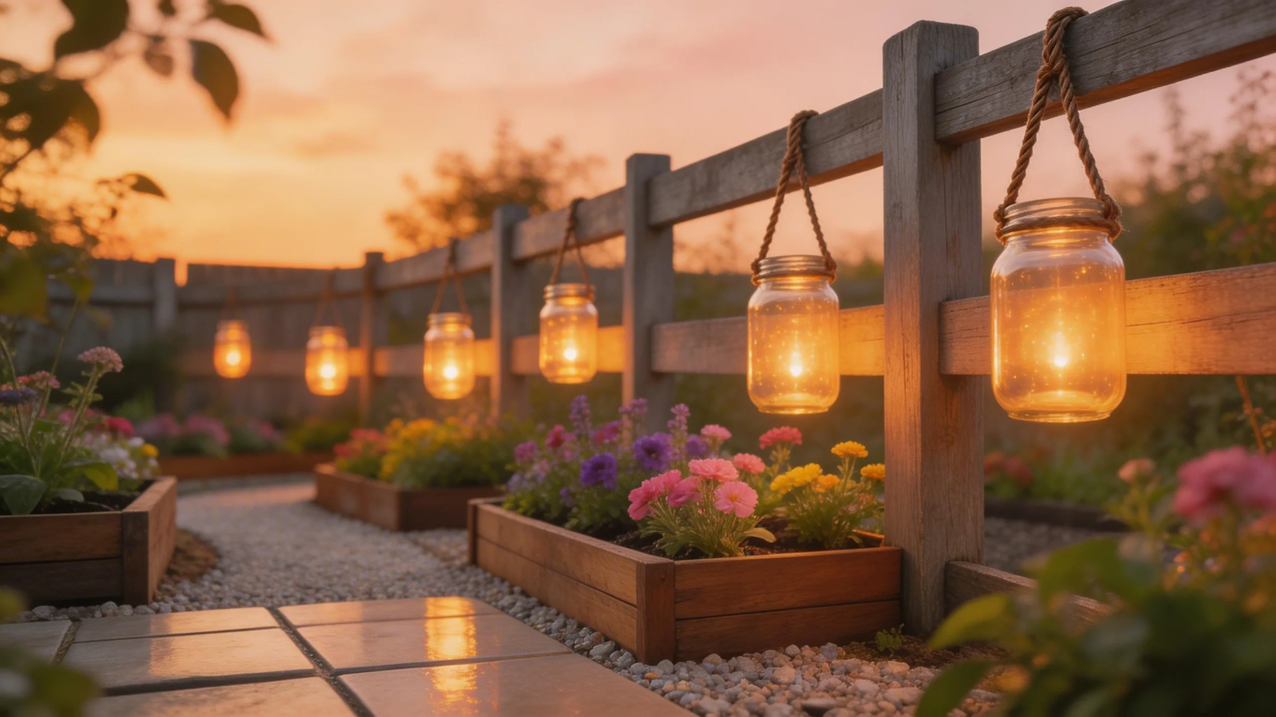 solar mason jar lights