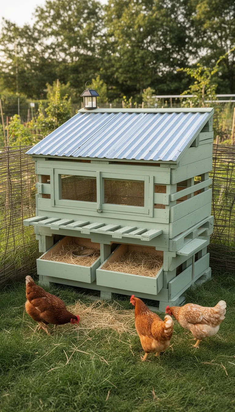 stackable modular pallet coops