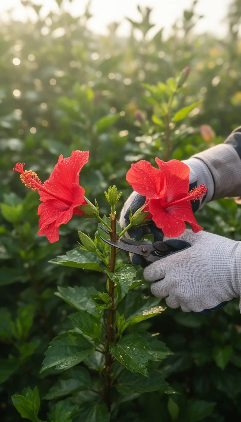 strategic spring hibiscus pruning