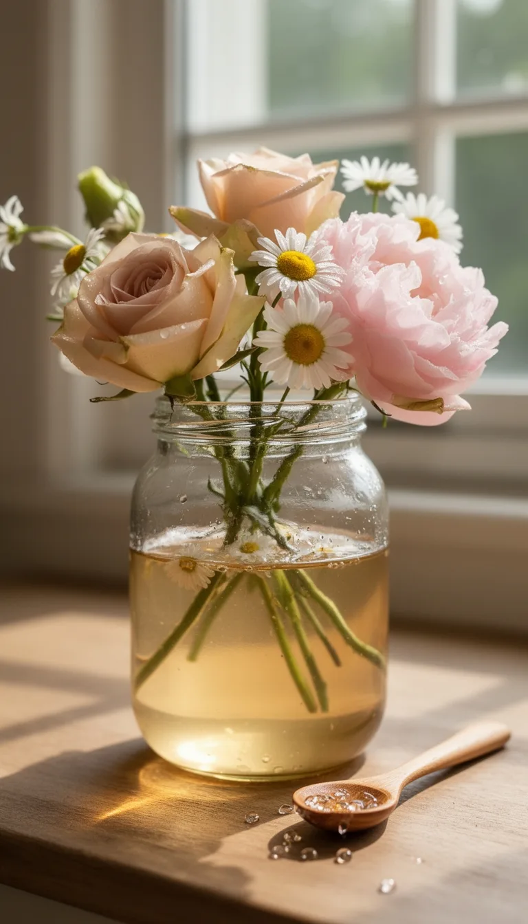 sugar vinegar angled stems