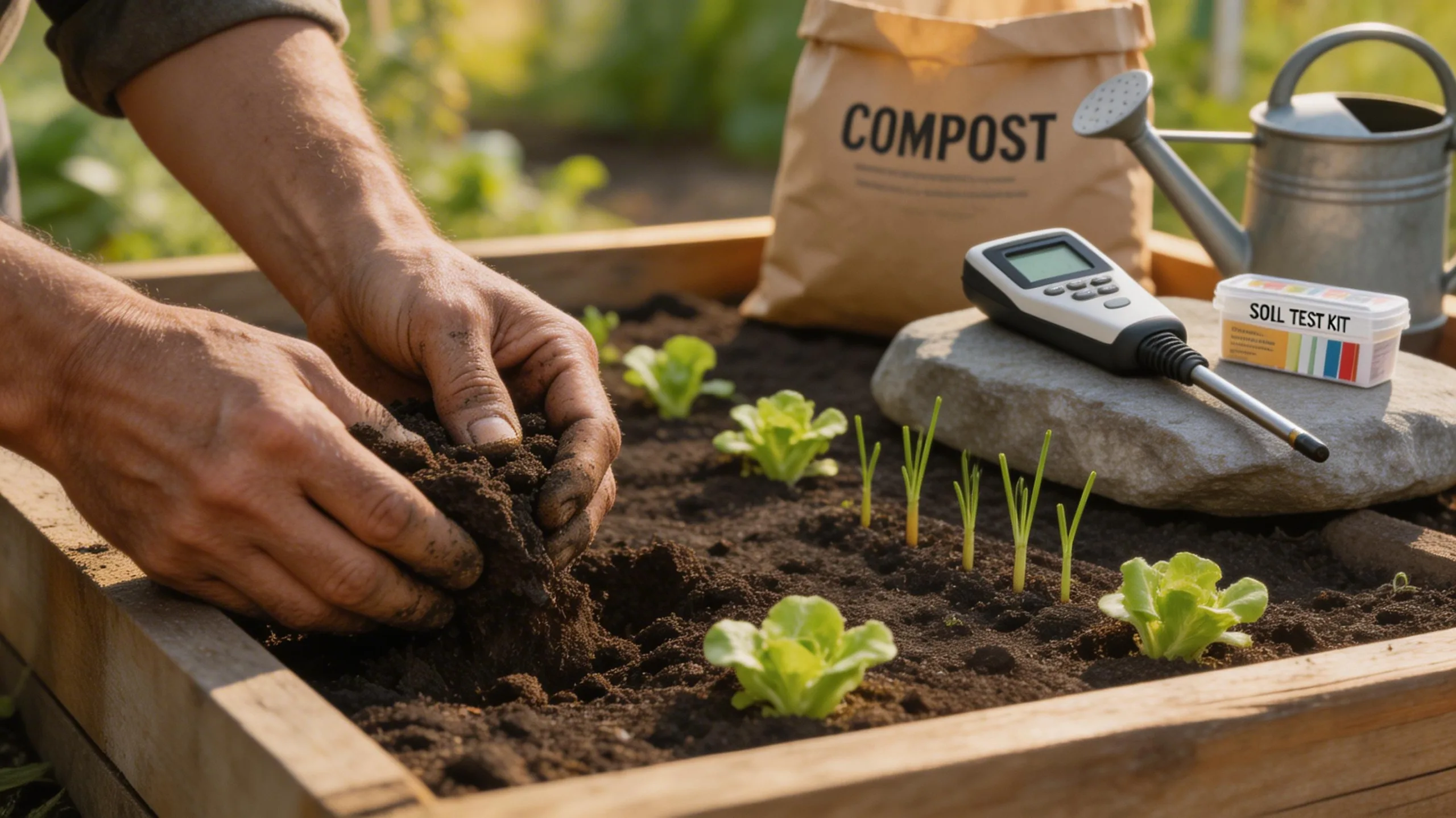 test amend add compost