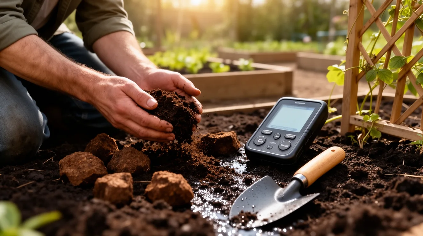 test soil add amendments