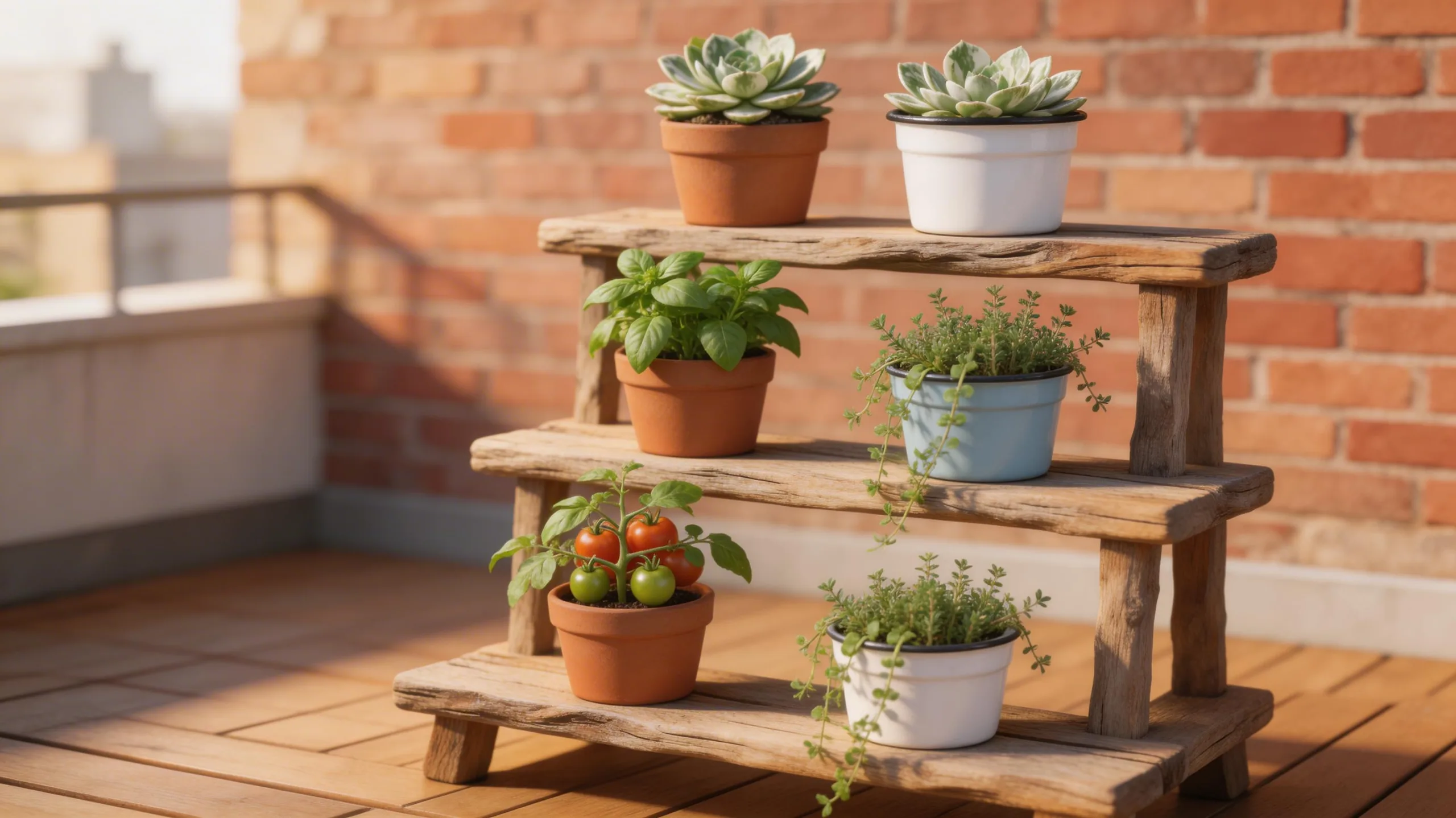 tiered multi plant display stand