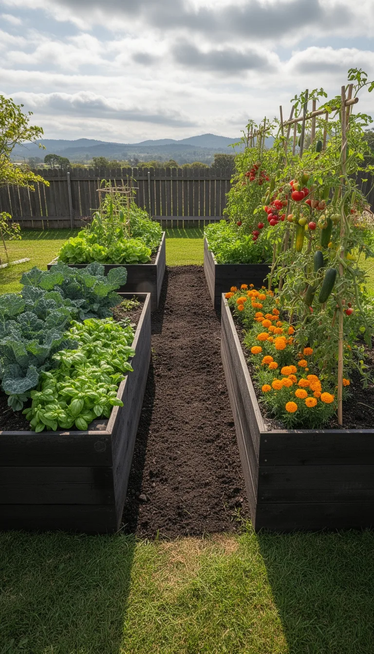 u shaped accessible raised beds