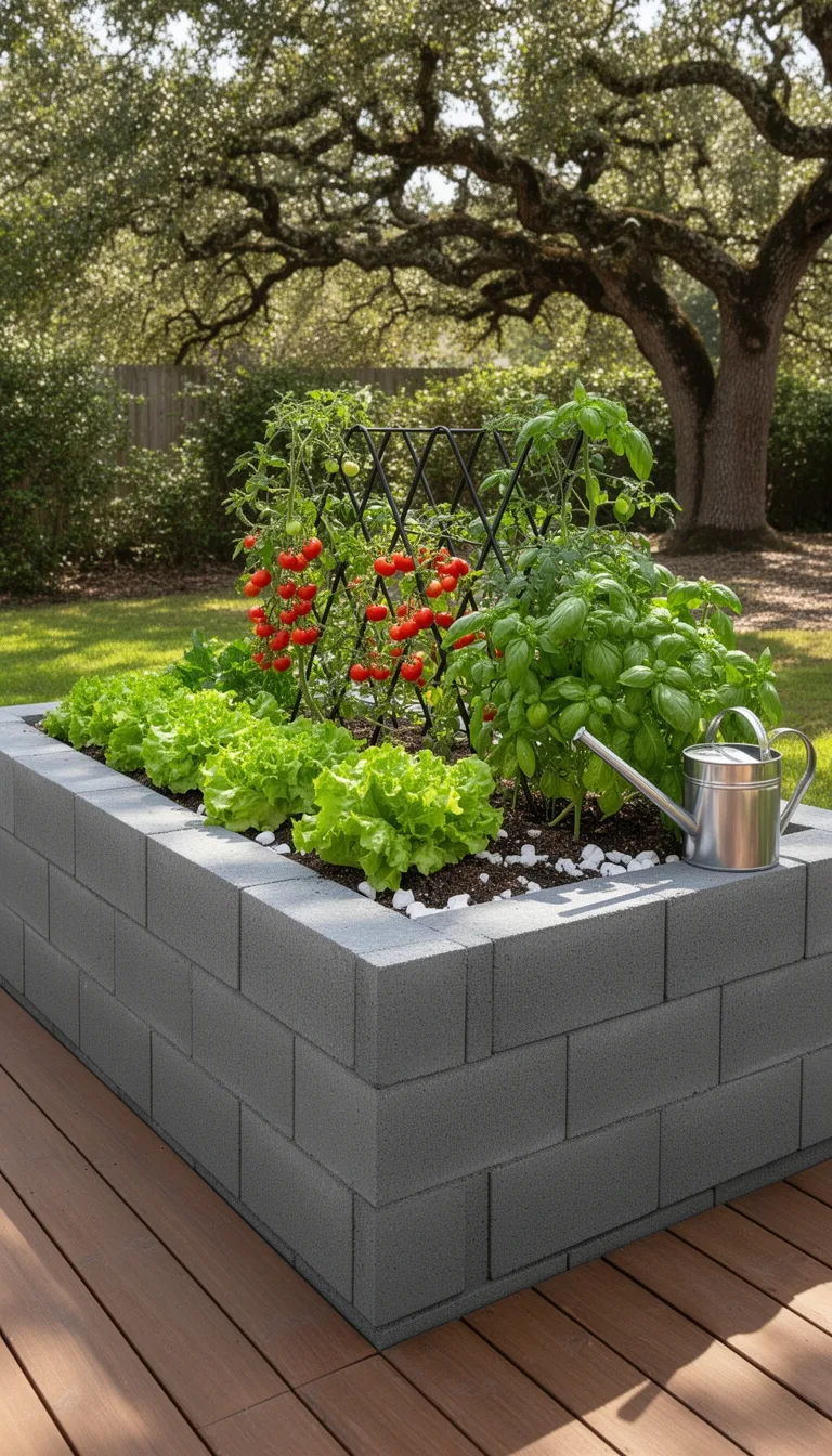 ultra sturdy modular concrete raisedbed