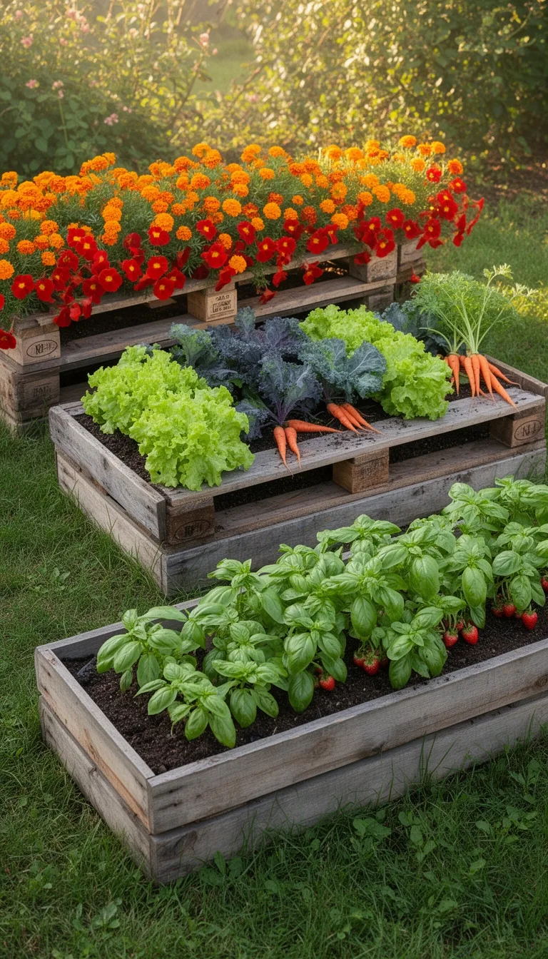 upcycled pallet compact garden