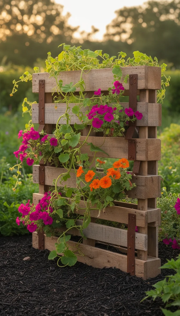 upcycled pallet trellis guide