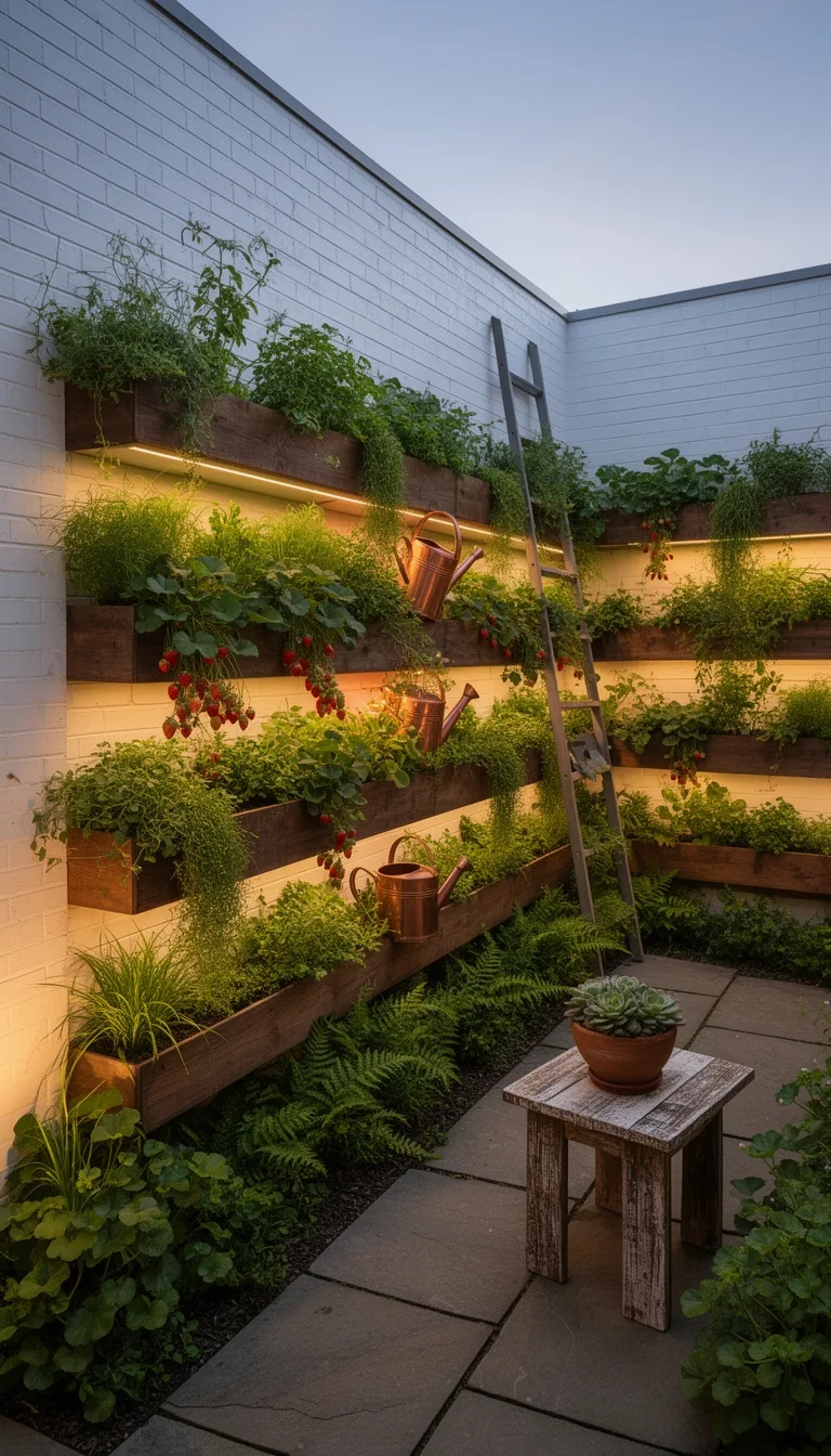 vertical modular self watering planters