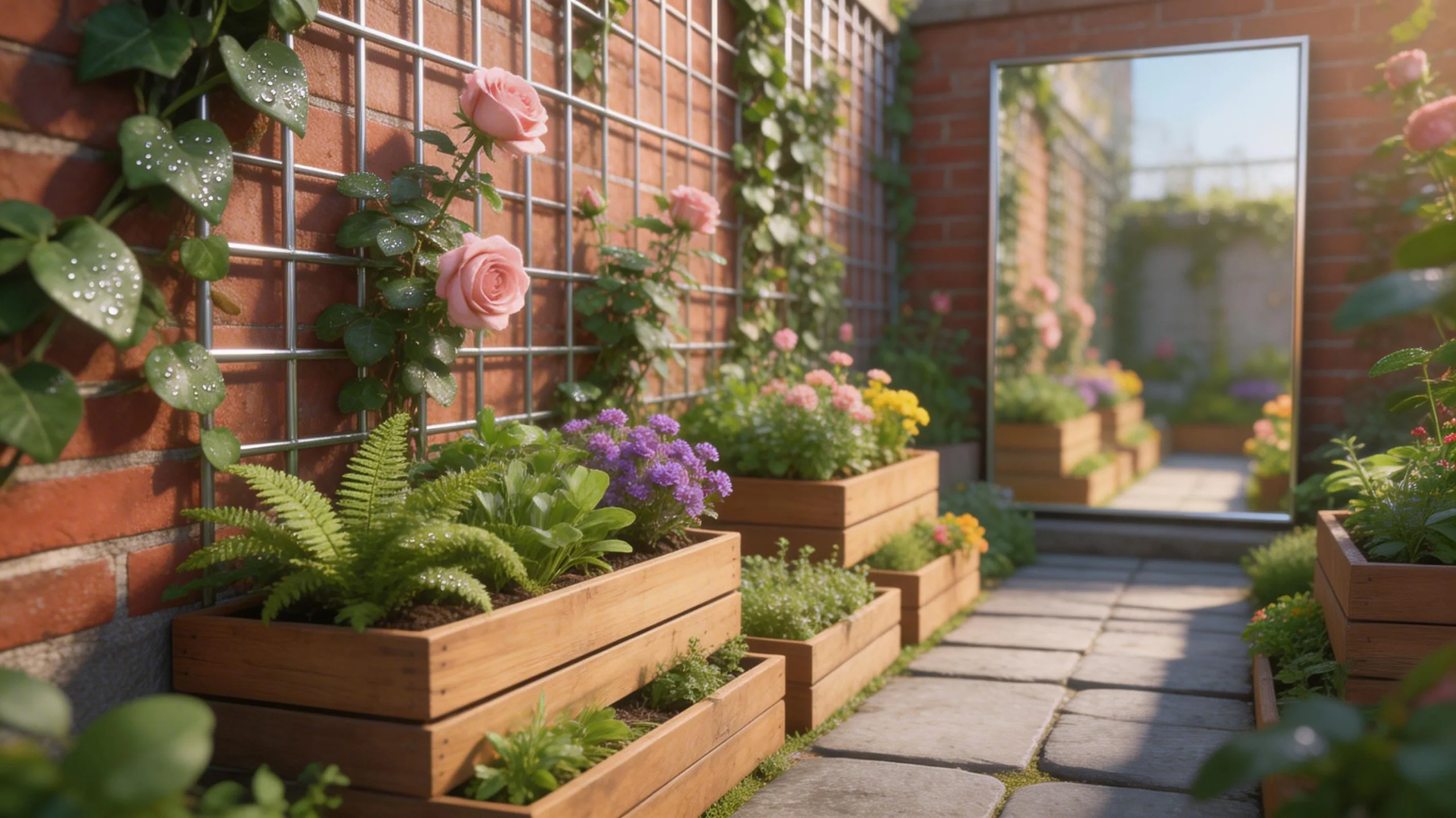 vertical planting for small gardens