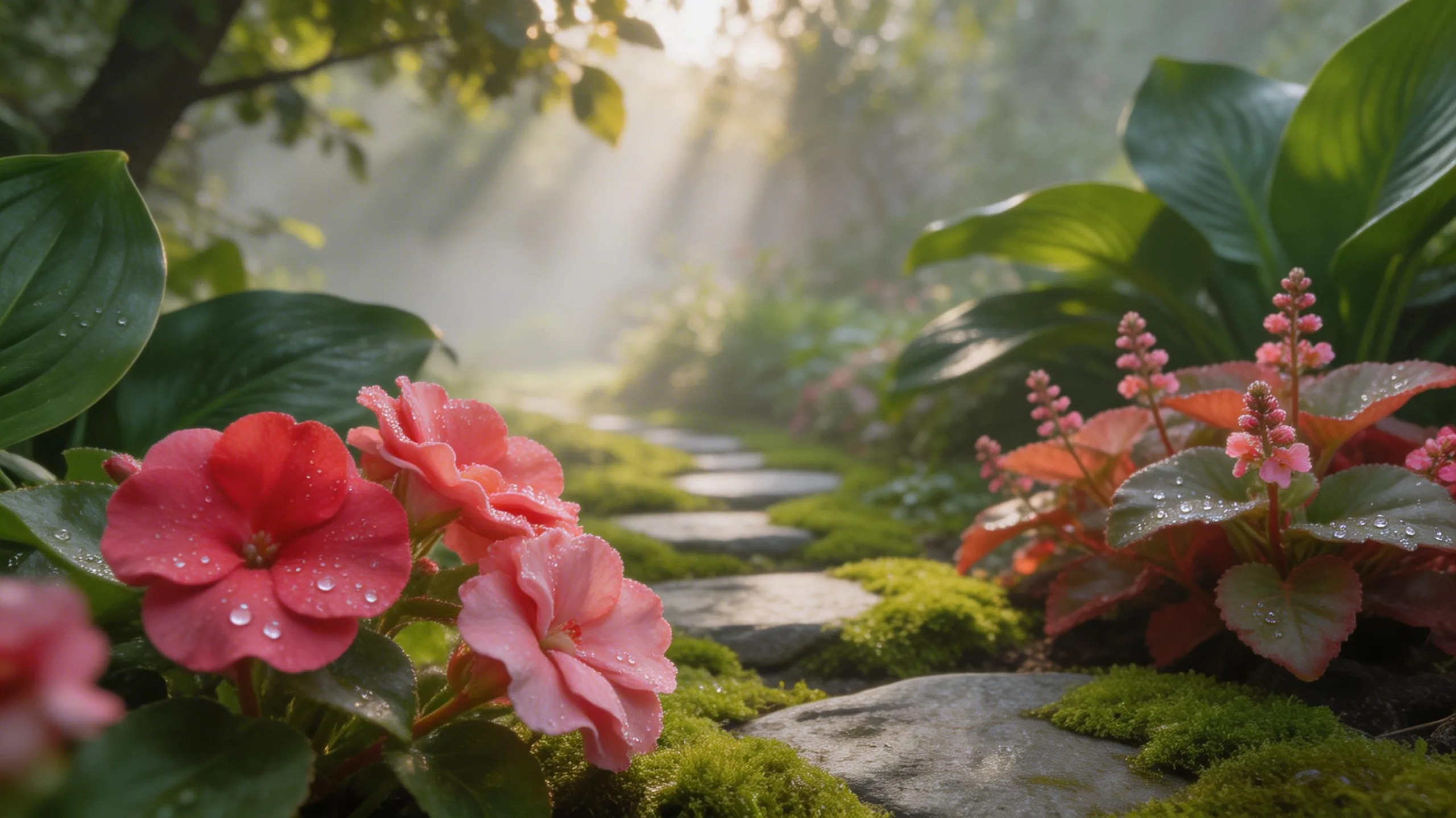 vibrant shade loving garden plants