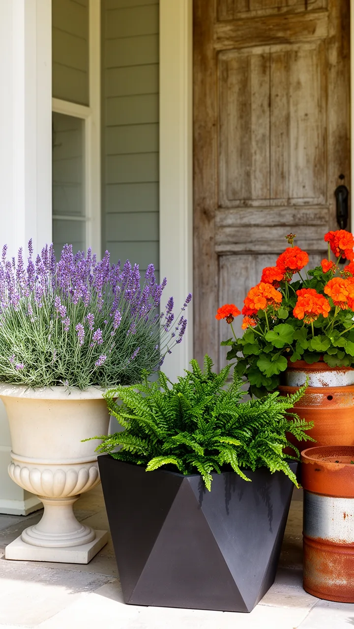 classic modern mixed pots