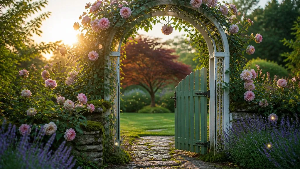 decorative garden entrance ideas