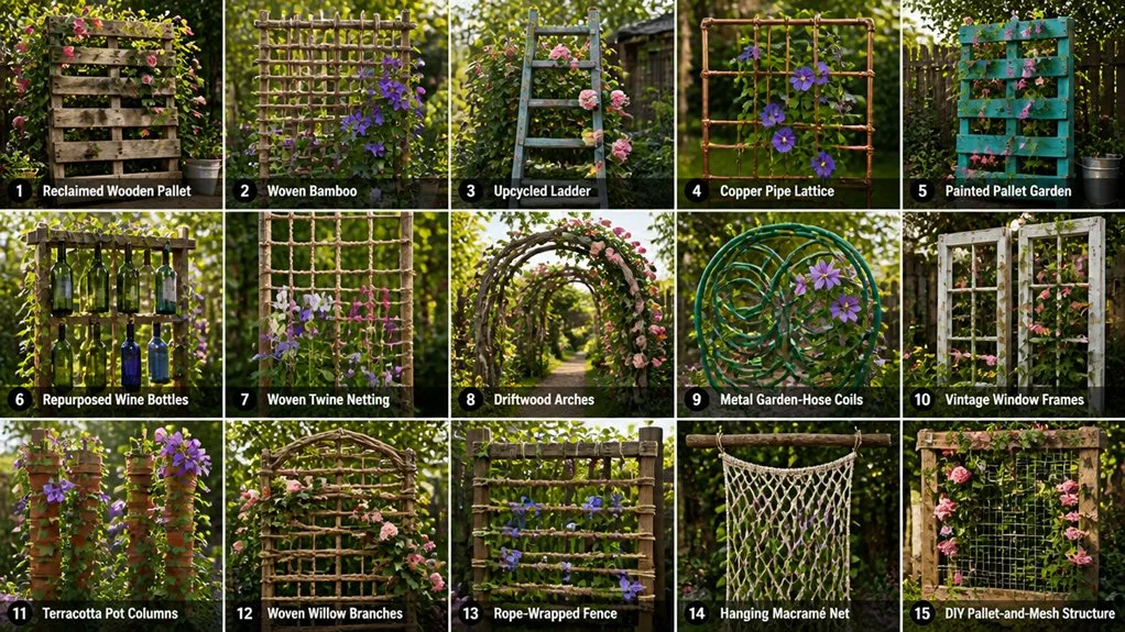 diy garden climbing structures