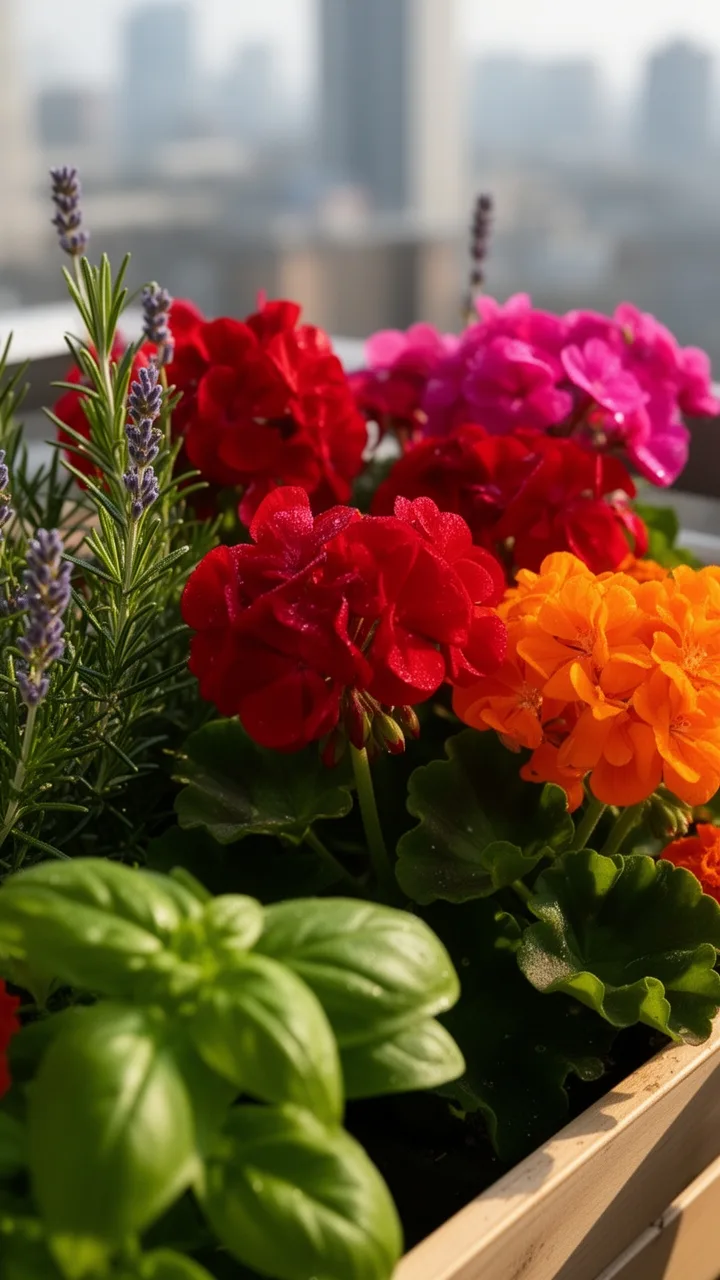 geraniums repel mosquitoes colorfully