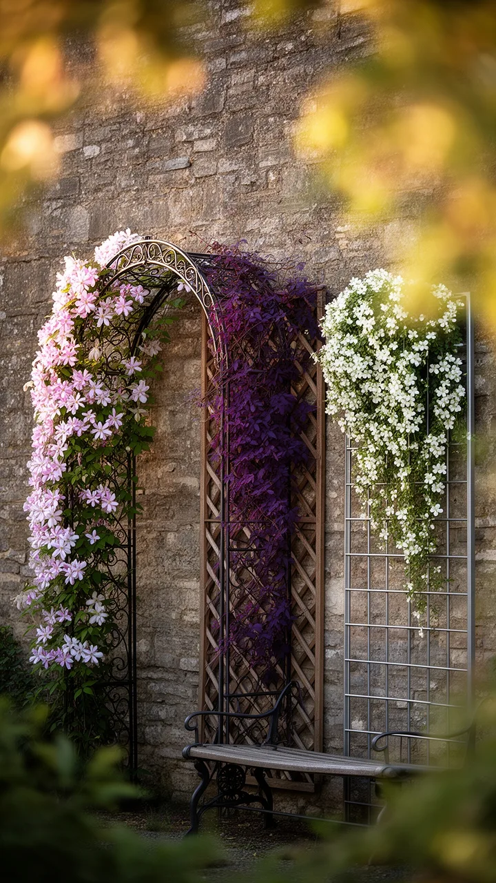 key clematis trellis selection