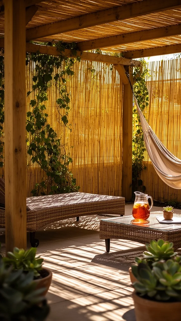 strategic bamboo privacy screening